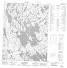 086I14 Inulik Lake Topographic Map Thumbnail 1:50,000 scale