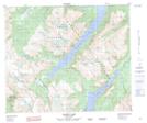 093E13 Nanika Lake Topographic Map Thumbnail 1:50,000 scale