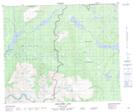 093E14 Newcombe Lake Topographic Map Thumbnail 1:50,000 scale