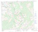 093I07 Wapiti Pass Topographic Map Thumbnail 1:50,000 scale