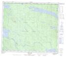 093K15 Inzana Lake Topographic Map Thumbnail 1:50,000 scale