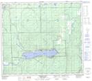 093P13 Moberly Lake Topographic Map Thumbnail 1:50,000 scale