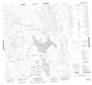 095M16 Wrigley Lake Topographic Map Thumbnail