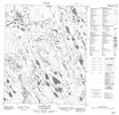 096F08 Blondin Lake Topographic Map Thumbnail 1:50,000 scale