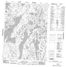 096N13 Niwelin Lake Topographic Map Thumbnail 1:50,000 scale