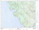 102I09 San Josef Topographic Map Thumbnail