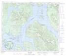 103G16 Oona River Topographic Map Thumbnail 1:50,000 scale