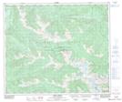 103I08 Chist Creek Topographic Map Thumbnail 1:50,000 scale