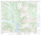 103I15 Kitsumkalum Lake Topographic Map Thumbnail 1:50,000 scale
