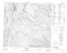 104G07 Mess Lake Topographic Map Thumbnail 1:50,000 scale