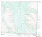 104G08 Refuge Lake Topographic Map Thumbnail 1:50,000 scale