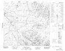 104I05 Tanzilla Butte Topographic Map Thumbnail 1:50,000 scale