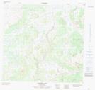 104J15 Calata Lake Topographic Map Thumbnail 1:50,000 scale