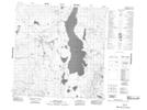 105B12 Peters Lake Topographic Map Thumbnail 1:50,000 scale