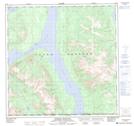 105D01 Jubilee Mountain Topographic Map Thumbnail 1:50,000 scale