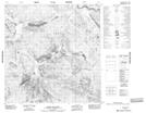 105E02 Teslin Mountain Topographic Map Thumbnail 1:50,000 scale