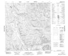 105E08 Livingstone Creek Topographic Map Thumbnail