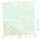 105F16 Ross River Topographic Map Thumbnail 1:50,000 scale