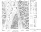105H01 Lower Hyland Lake Topographic Map Thumbnail 1:50,000 scale