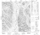 105H08 Flood Creek Topographic Map Thumbnail 1:50,000 scale