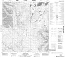 105I14 Jones Lake Topographic Map Thumbnail 1:50,000 scale