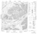 105J16 Itsi Lakes Topographic Map Thumbnail 1:50,000 scale