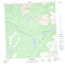 105K08 Blind Lakes Topographic Map Thumbnail 1:50,000 scale