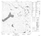 105L12 Tatlmain Lake Topographic Map Thumbnail 1:50,000 scale