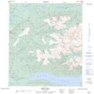 105M14 Keno Hill Topographic Map Thumbnail 1:50,000 scale