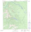 105M16 Tiny Island Lake Topographic Map Thumbnail 1:50,000 scale