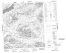 105N01 Husky Dog Creek Topographic Map Thumbnail 1:50,000 scale