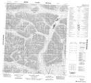 105O13 Einarson Creek Topographic Map Thumbnail 1:50,000 scale