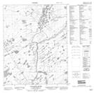 106I09 Tchaneta River Topographic Map Thumbnail 1:50,000 scale
