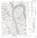 106N05 Arctic Red River Topographic Map Thumbnail 1:50,000 scale