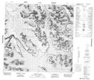 114P07 Tsirku Glacier Topographic Map Thumbnail 1:50,000 scale