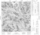 115F01 Mount Steele Topographic Map Thumbnail 1:50,000 scale