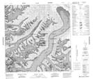 115G04 Donjek Glacier Topographic Map Thumbnail 1:50,000 scale