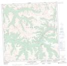 115G08 Gladstone Creek Topographic Map Thumbnail 1:50,000 scale