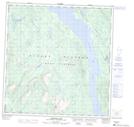 115H06 Aishihik Lake Topographic Map Thumbnail 1:50,000 scale