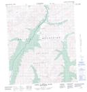 116B08 Upper Klondike River Topographic Map Thumbnail