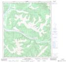 116C08 Cassiar Creek Topographic Map Thumbnail 1:50,000 scale