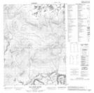 116N09 Old Crow Range Topographic Map Thumbnail 1:50,000 scale