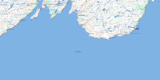 Trepassey Topographic map 001K11 at 1:50,000 Scale