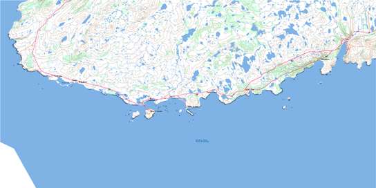 Lamaline Topo Map 001L13 at 1:50,000 scale - National Topographic System of Canada (NTS) - Toporama map