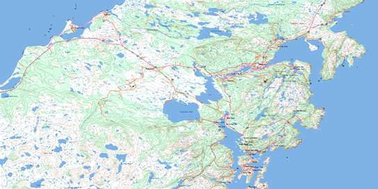 Marystown Topographic map 001M03 at 1:50,000 Scale