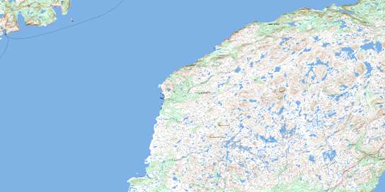 Point Entragee Topographic map 001M06 at 1:50,000 Scale