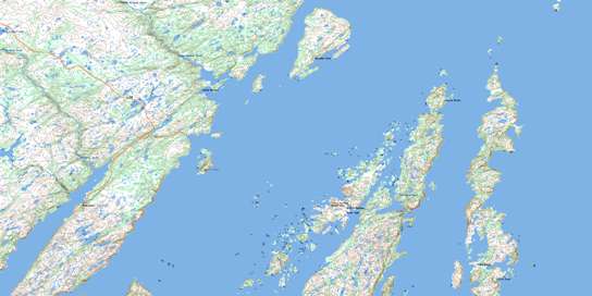 Harbour Buffett Topo Map 001M09 at 1:50,000 scale - National Topographic System of Canada (NTS) - Toporama map