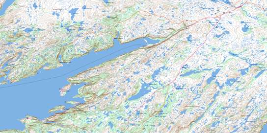 Terrenceville Topo Map 001M10 at 1:50,000 scale - National Topographic System of Canada (NTS) - Toporama map