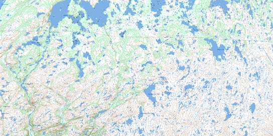 Hungry Grove Pond Topo Map 001M14 at 1:50,000 scale - National Topographic System of Canada (NTS) - Toporama map