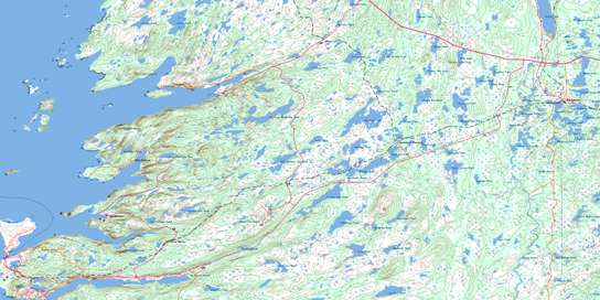 Argentia Topo Map 001N05 at 1:50,000 scale - National Topographic System of Canada (NTS) - Toporama map